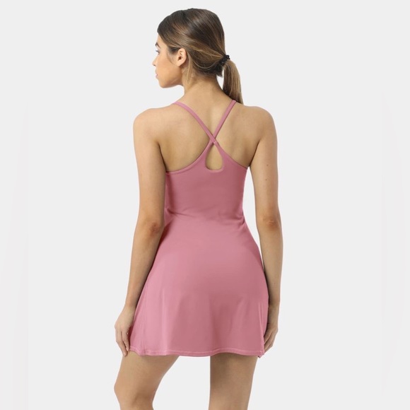 Halara Everyday Cloudful Backless 2-in-1 Flare Golf Dress-Wannabe size xs - Picture 2 of 8